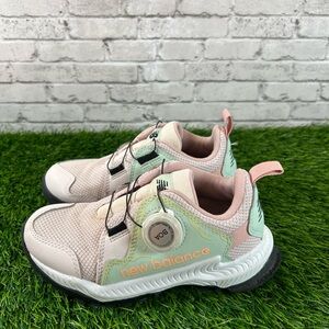 New Balance Dynasoft Trail Magic BOA Kids Running Shoe - Pink Green Size 12